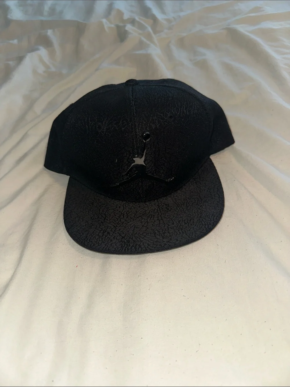 Jordan Kids Black Textured Snapback Hat